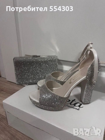 Дамски обувки на ток и чанта