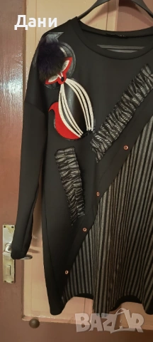 Дамска туника с асиметрични ръкави, снимка 2 - Туники - 53064593