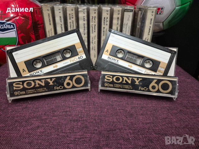 10 бр. аудио касети SONY FeCr 60 – TYPE I – нормална лента - TOP модел японски касети с рок музика, снимка 3 - Аудио касети - 53224722
