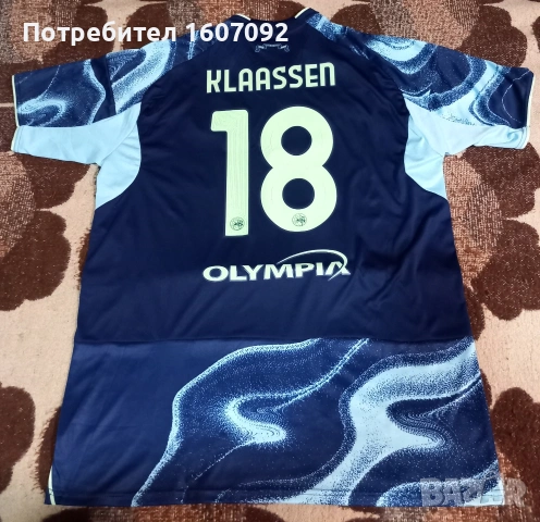 Оригинална фланелка на Аякс (Davy Klaassen №18), снимка 2 - Спортни дрехи, екипи - 53749068