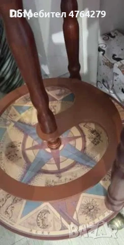 Нов Мини Бар Глобус - Светъл - Поставка за Бутилки - Подарък - Юбилей!, снимка 5 - Маси - 53855074