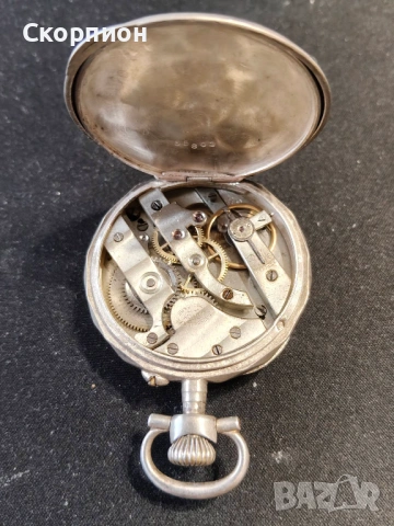 Швейцарски СРЕБЪРЕН джобен часовник - ПРОМОЦИЯ, снимка 16 - Джобни - 46785195