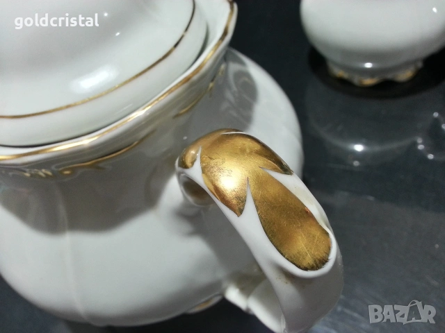 Стар български порцелан чайник заханица латиера , снимка 5 - Антикварни и старинни предмети - 53102974