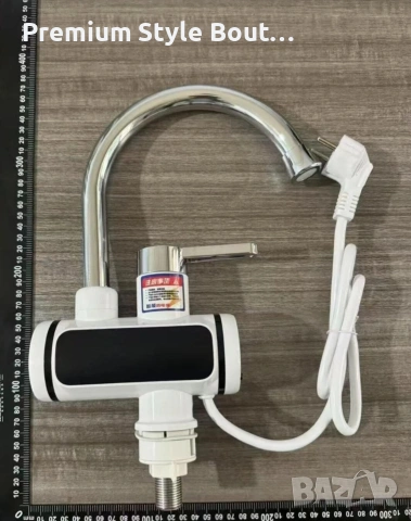 Смесител за вграждане в комплект с душ слушалка с проточен нагревател