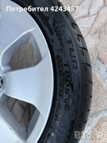 BMW 17 цола оригинални 4 джанти + гуми Bridgestone Potenza, снимка 5 - Гуми и джанти - 54247802