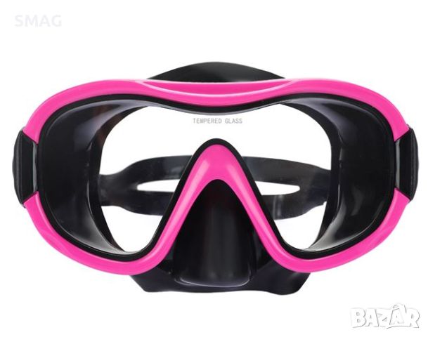 Черна розова морска маска за плуване 12+ години, снимка 2 - Водни спортове - 46279898