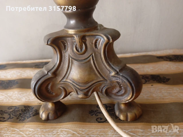 Барокова настолна лампа., снимка 2 - Настолни лампи - 51156440