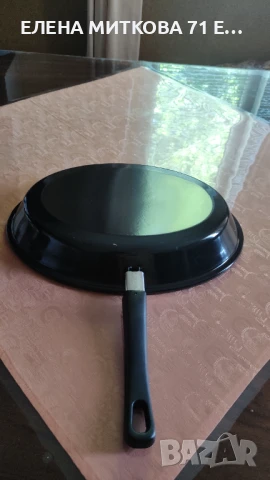 Голям емайлиран тиган за риба с овална форма отличен, снимка 3 - Съдове за готвене - 50760687