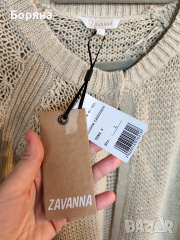 Zavanna нова къса жилетка плетиво с брошка тип Max Mara, снимка 12 - Жилетки - 53724956
