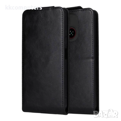 Кожен флип калъф за ZTE Blade A35e- Стенд и Холдер за Карти, вкл. Протектор, 4 Цвята, снимка 5 - Калъфи, кейсове - 52524943