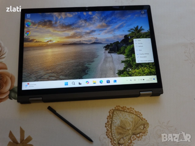 Таблет и Лаптоп 2в1 ThinkPad L13 Yoga Gen 3 - 13.3" - i5-1235U 10-ядрен / 16GB RAM/модел 2023година , снимка 5 - Лаптопи за работа - 53342118