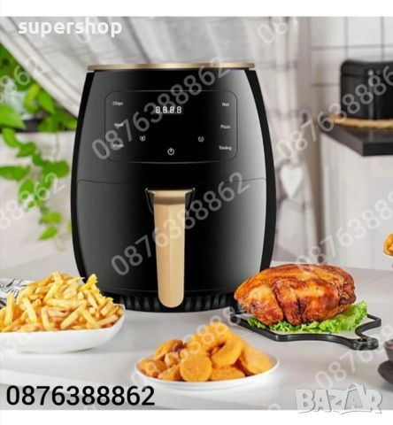 Фритюрник без мазнина Air Fryer Silver Crest 6L. 2400W, снимка 3 - Фритюрници - 45470722