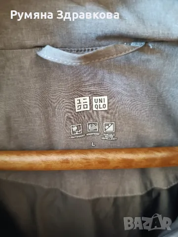 Сиво зимно яке с гъши пух L/XL размер, снимка 3 - Якета - 49692337