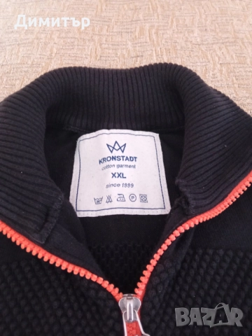 Мъжка черна жилетка ХЛ размер, снимка 4 - Суичъри - 52007600