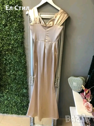 🌹Дамска сатенена рокля, ХС,С,М, снимка 3 - Рокли - 53961013