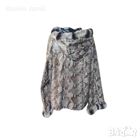 Луксозно дамско палто от естествена кожа с косъм чинчила, снимка 14 - Якета - 51513183