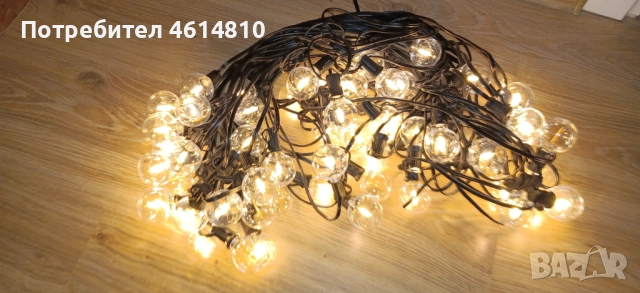 G40 LED Екстериорни декоративни лампички 45 м / 62 броя + 2бр. , снимка 9 - Лед осветление - 52021276