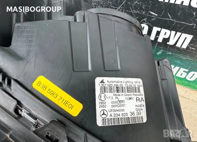 Фар десен фарове за Мерцедес Ц204 фейс Mercedes C-класа W204 facelift, снимка 10 - Части - 51881849