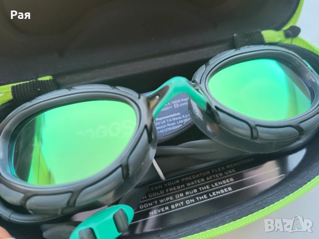 Унисекс очила за плуване Zoggs, сиви/тюркоазени/титаниеви, Reactor, снимка 7 - Водни спортове - 52532100