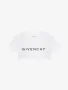 GIVENCHY White Archetype Logo Print Cropped Дамска Тениска size L, снимка 2