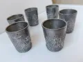 6 бр калаени чашки за аперитив, шот, снимка 6
