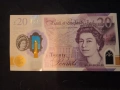 Английска полимерна банкнота QEII Джон £20, кралица Елизабет 2020, снимка 2