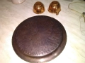 Медна чиния нова фи 24см с две медни чаши Н-70мм и фи 40мм, снимка 4