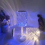 НОВА LED кристална настолна лампа Ausolee, сензорна и димируема [16 цвята и 4 режима] с дистанционно, снимка 2