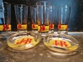 Комплект J&B 6 бр. чаши с два пепелника, снимка 3