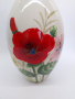 Голяма порцеланова ваза с ръчно рисувани цветя, снимка 2