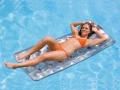 Надуваем дюшек с чаши INTEX, 188 х 71см, 18-Pocket Suntanner, сребрист, снимка 1