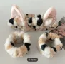 Комплект плюшени раирани котешки уши за глава, снимка 3