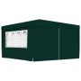 vidaXL Професионална парти шатра със стени 4х4 м зелена 90 г/м²（SKU:48536