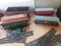Лот части влакче вагони конструктор релси - стара игра, снимка 3