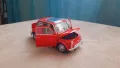 1968 FIAT 500L 1:24 Cararama/Hongwell Diecast Колекционерски модел количка, снимка 9