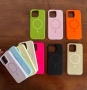 Калъф Liquid Silica MagSafe за iPhone 17 6.3 / Горчично Зелено / + Протектор Баркод : 3133502, снимка 3