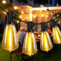 Градински външни лампи димируеми, 15 метра, 25 LED крушки устойчиви на счупване, снимка 1 - Външни лампи - 44976837