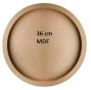 36 см кръгла кръг МДФ MDF крафт рамка за декориране колаж пано
