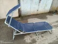 шезлонг алуминиев, сгъваемо алуминиево легло, туристическо сгъваемо легло , снимка 15