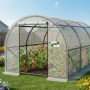 Компактна бяла оранжерия 3 × 2 × 2 м – идеални условия за вашите растения, снимка 5