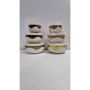 Комплект луксозни кутии от аркопал за съхранение на храна с пластмасови капаци, 3 броя