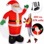 Надуваем Дядо Коледа-три размера/светещ и надуваем Дядо Коледа , снимка 6