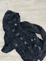Джинсово черно яке с качулка, снимка 1 - Якета - 45035182