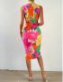 Лятна експлозия на цветове: Невероятна лятна рокля на промо цена 30 лв, снимка 3