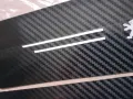 Топ цена за 5 броя стикери за прагове и броня с бяло лого и надпис Peugeot Пежо, снимка 12