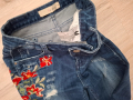 Дънки с бродерия , снимка 4