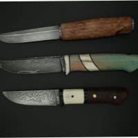 Ръчно изработени ножове - неръждаеми ламинати, дамаска стомана., снимка 6 - Ножове - 42389629