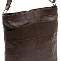 Стилна дамска чанта от естествена к. с дълга дръжка за рамо 28/28см, снимка 2 - Чанти - 44994356