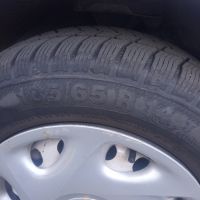зимни гуми със железни джанти и оригинални тасове , снимка 6 - Гуми и джанти - 45572396