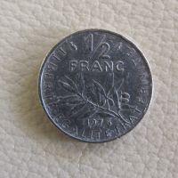 Франция - 1/2 Франка 1967 - 159 W, снимка 1 - Нумизматика и бонистика - 45289416
